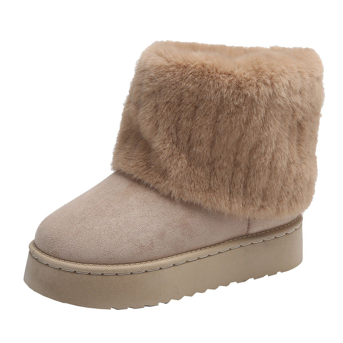 SnowLuxe Faux Fur Ankle Boots