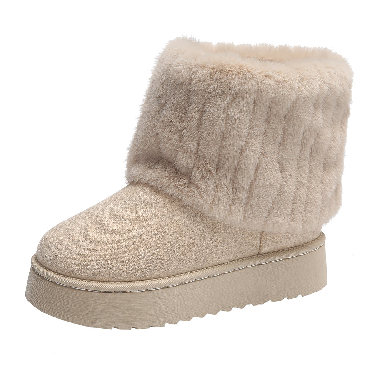 SnowLuxe Faux Fur Ankle Boots