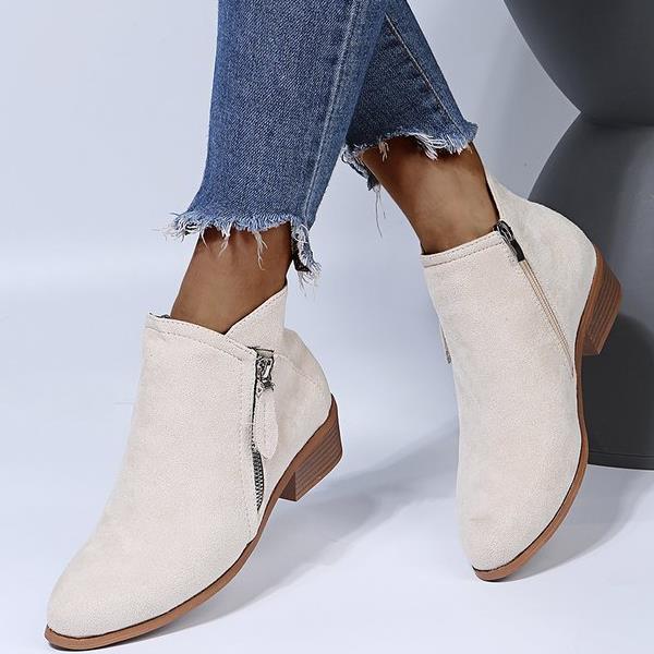 Amber Chic Suede Ankle Boots