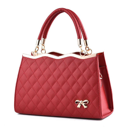 Crossbody Shoulder Bag with Bow – Elegant and Simple Handbag for Women
