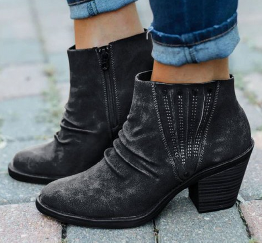 Rustic Chic Ankle Boots
