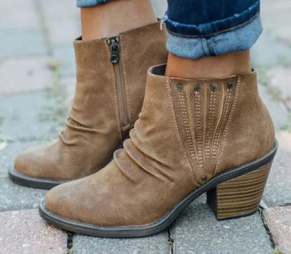 Rustic Chic Ankle Boots