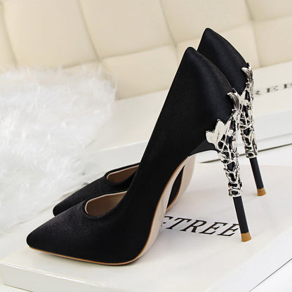 Elegant Pearl Charm  Stilettos