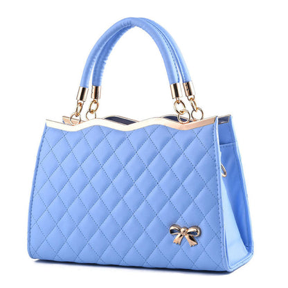 Crossbody Shoulder Bag with Bow – Elegant and Simple Handbag for Women