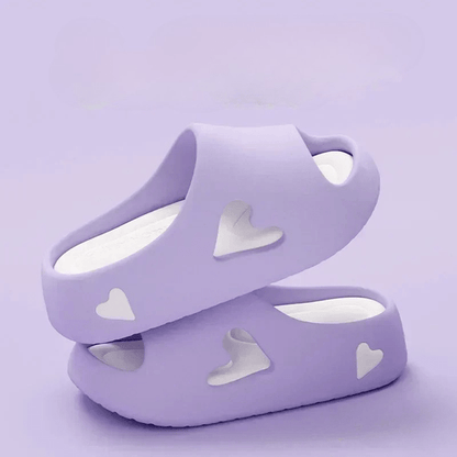 Puffluv Heart-Cutout Cloud Slides