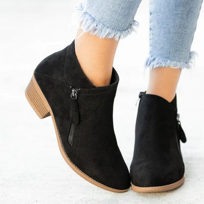 Amber Chic Suede Ankle Boots