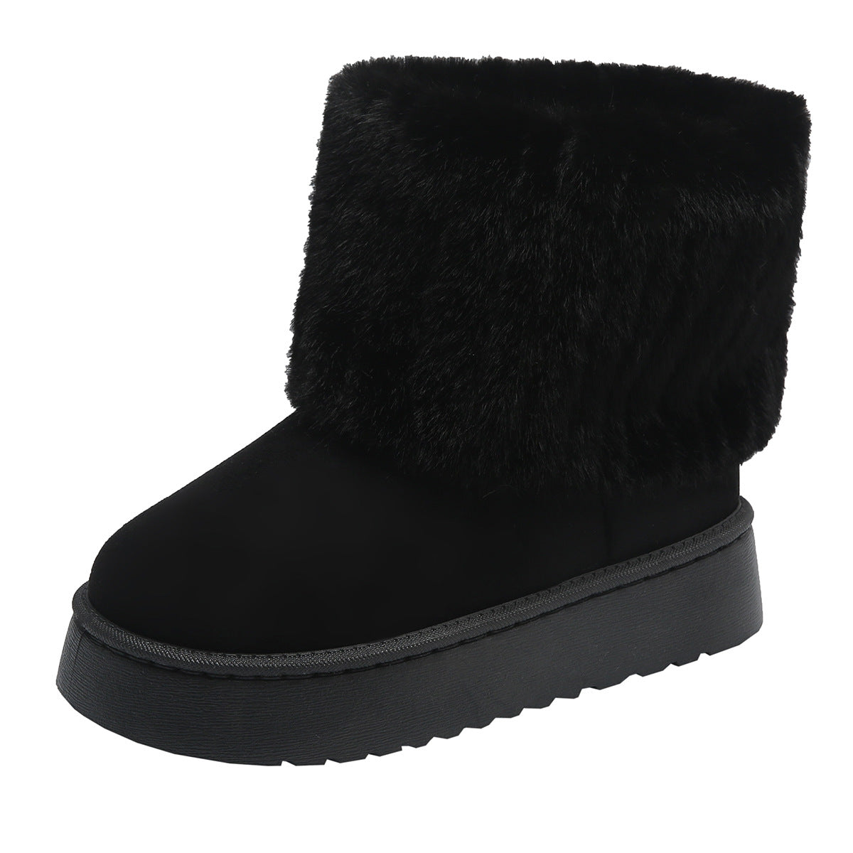 SnowLuxe Faux Fur Ankle Boots