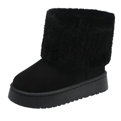 SnowLuxe Faux Fur Ankle Boots