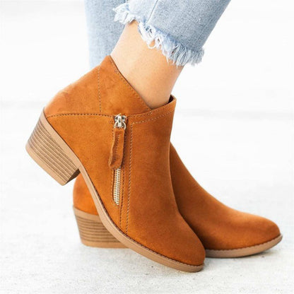 Amber Chic Suede Ankle Boots