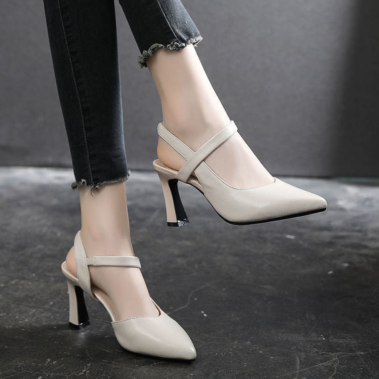 : Classic Elegance White Block Heels