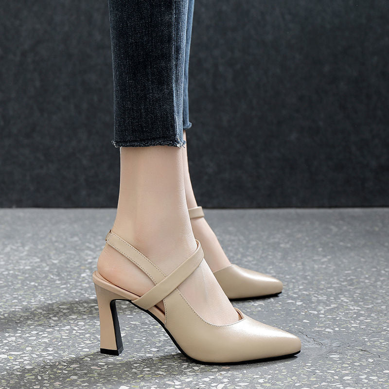 : Classic Elegance White Block Heels