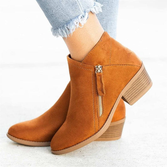 Amber Chic Suede Ankle Boots
