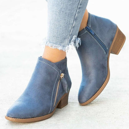 Amber Chic Suede Ankle Boots