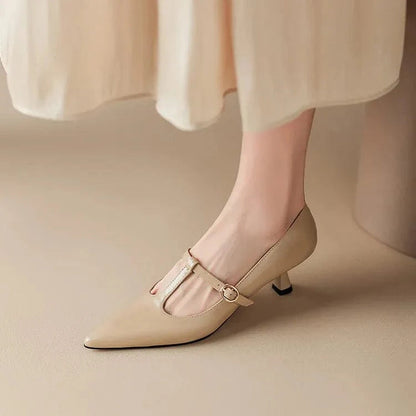 Olysa Patent Leather Kitten Heels