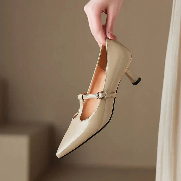 Olysa Patent Leather Kitten Heels